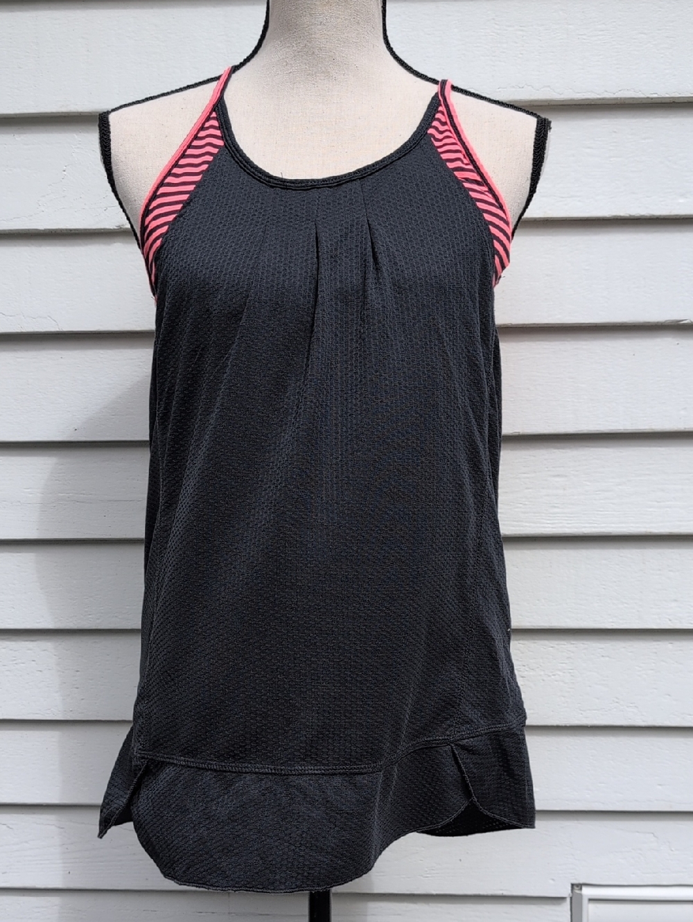 MPG Racerback Tank Top With Built In Sports Bra
